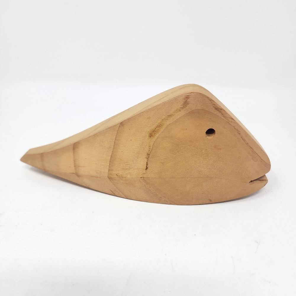 InternouItaliano Wood Sculpture Fish Handcrafted Cedar Wood Italy 7"